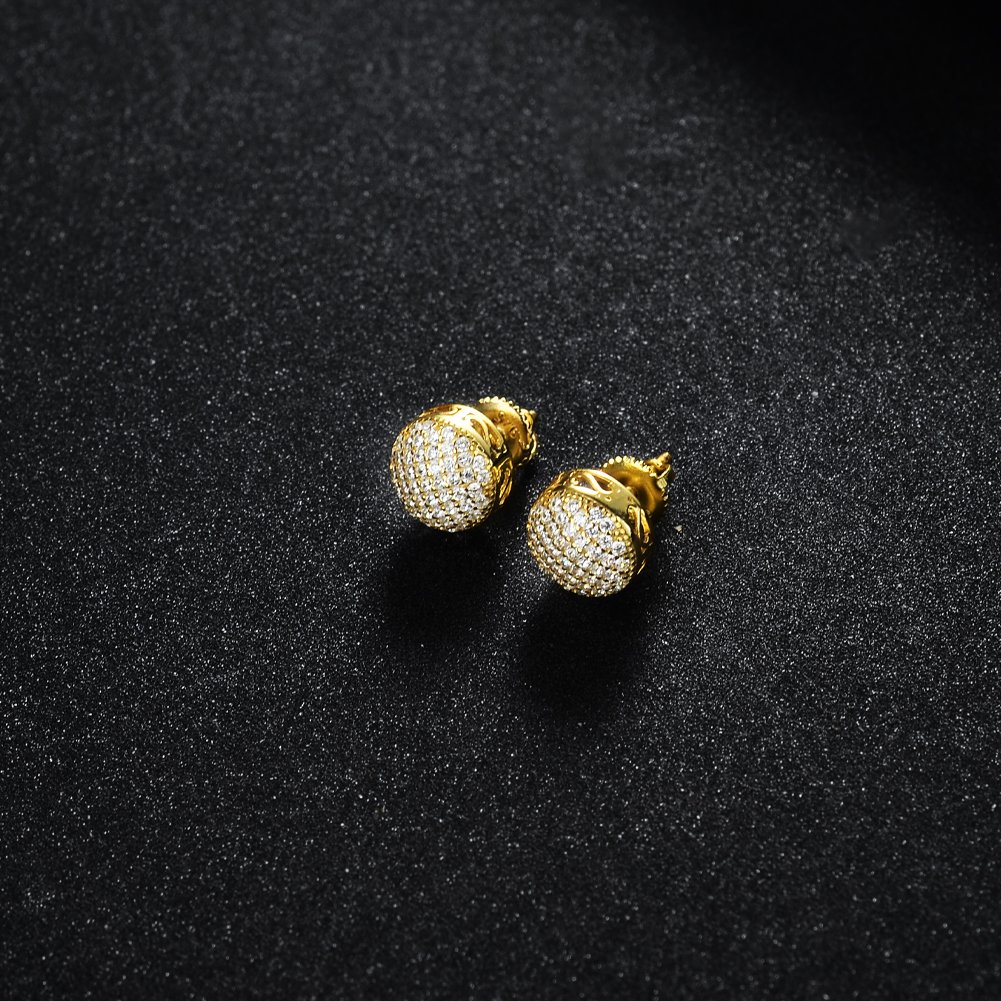 Fashion Style Cuff Shaped Gold Pead Micro Ear Rings For Women Fashion Luxury Earrings Bridal For Jewelry Accessories Earrings