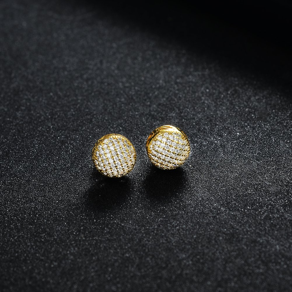 Fashion Style Cuff Shaped Gold Pead Micro Ear Rings For Women Fashion Luxury Earrings Bridal For Jewelry Accessories Earrings