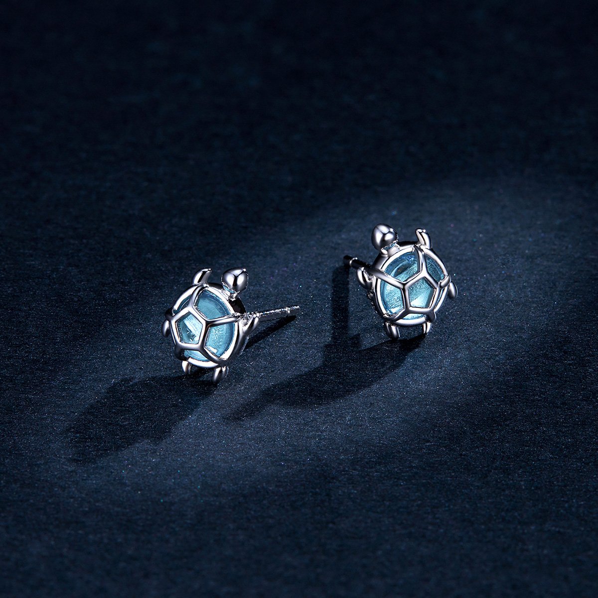 925 Sterling Silver Tortoise Stud Earrings for Women Fashion Designer Jewelry