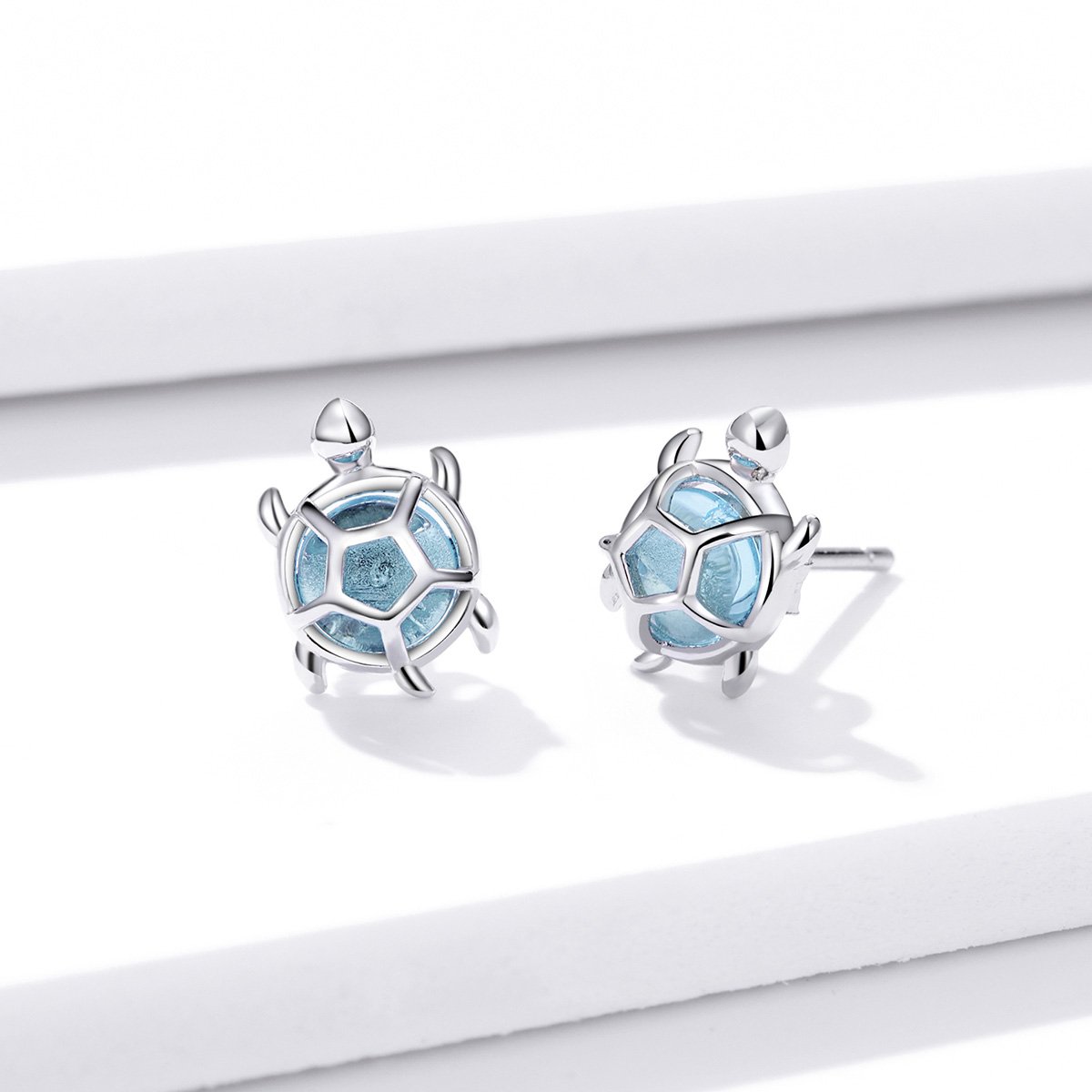 925 Sterling Silver Tortoise Stud Earrings for Women Fashion Designer Jewelry
