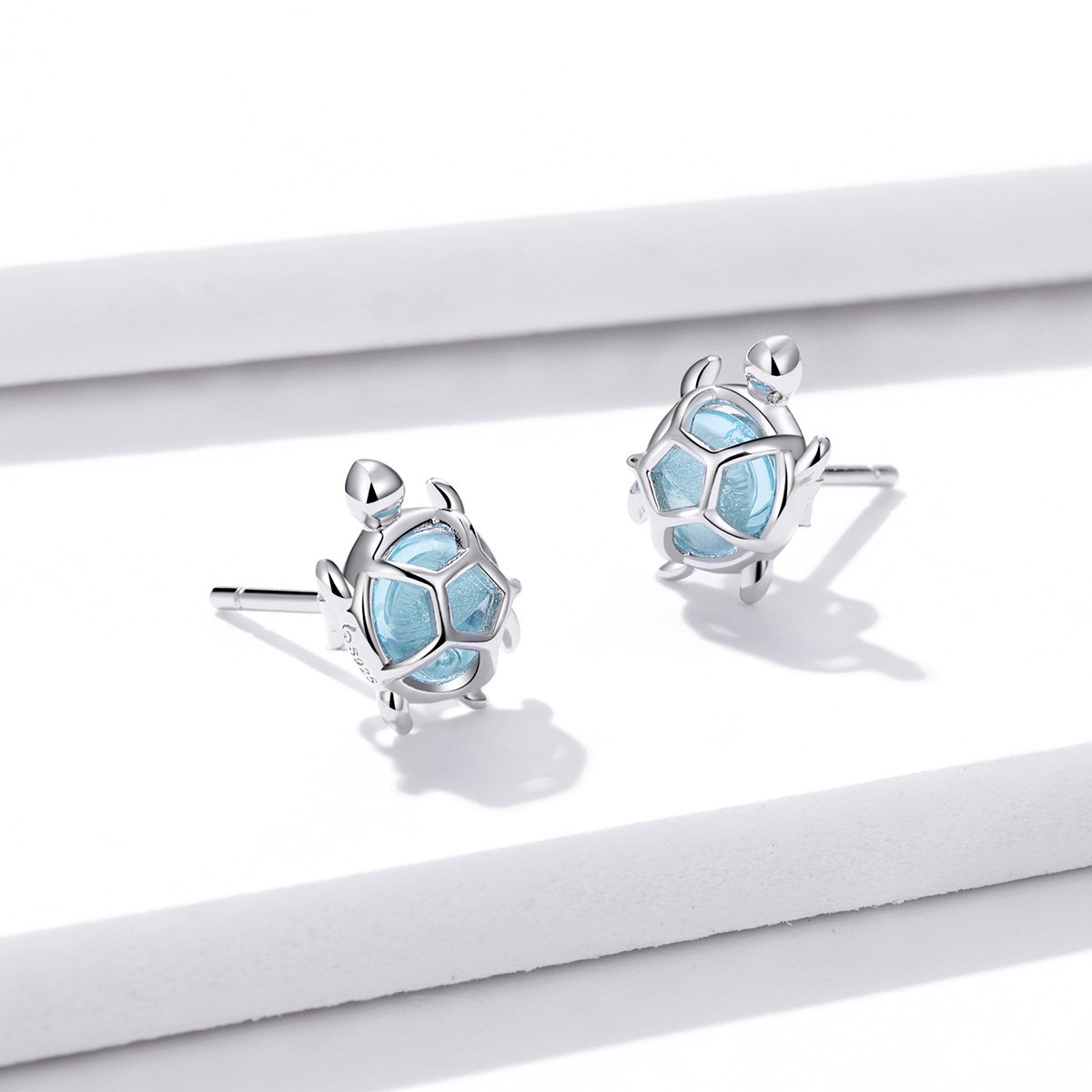 925 Sterling Silver Tortoise Stud Earrings for Women Fashion Designer Jewelry