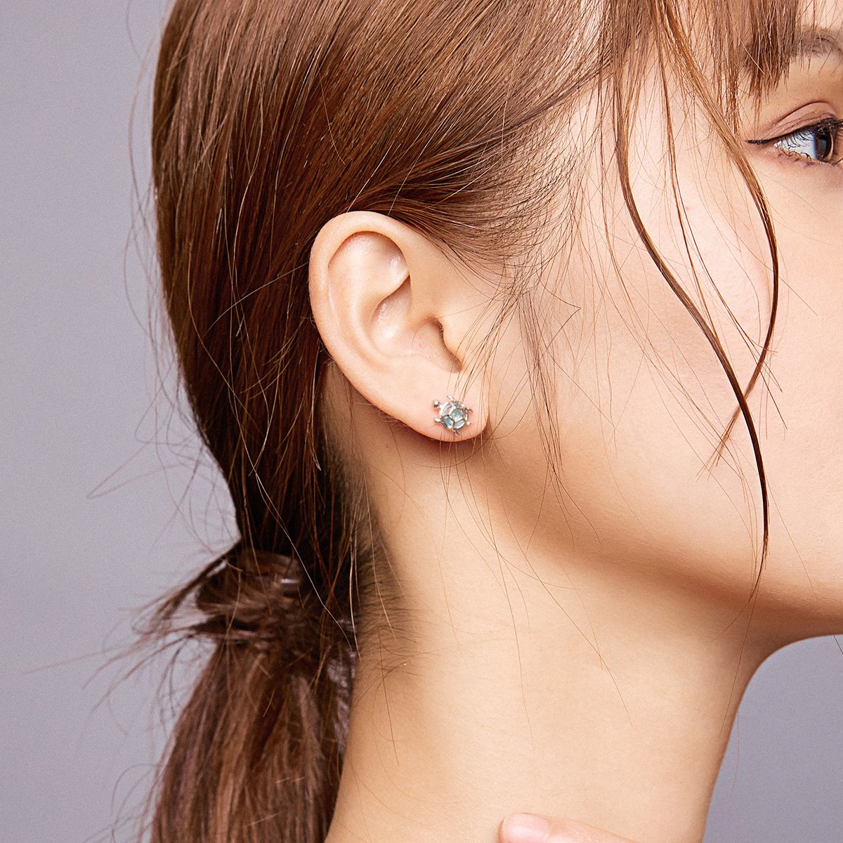 925 Sterling Silver Tortoise Stud Earrings for Women Fashion Designer Jewelry