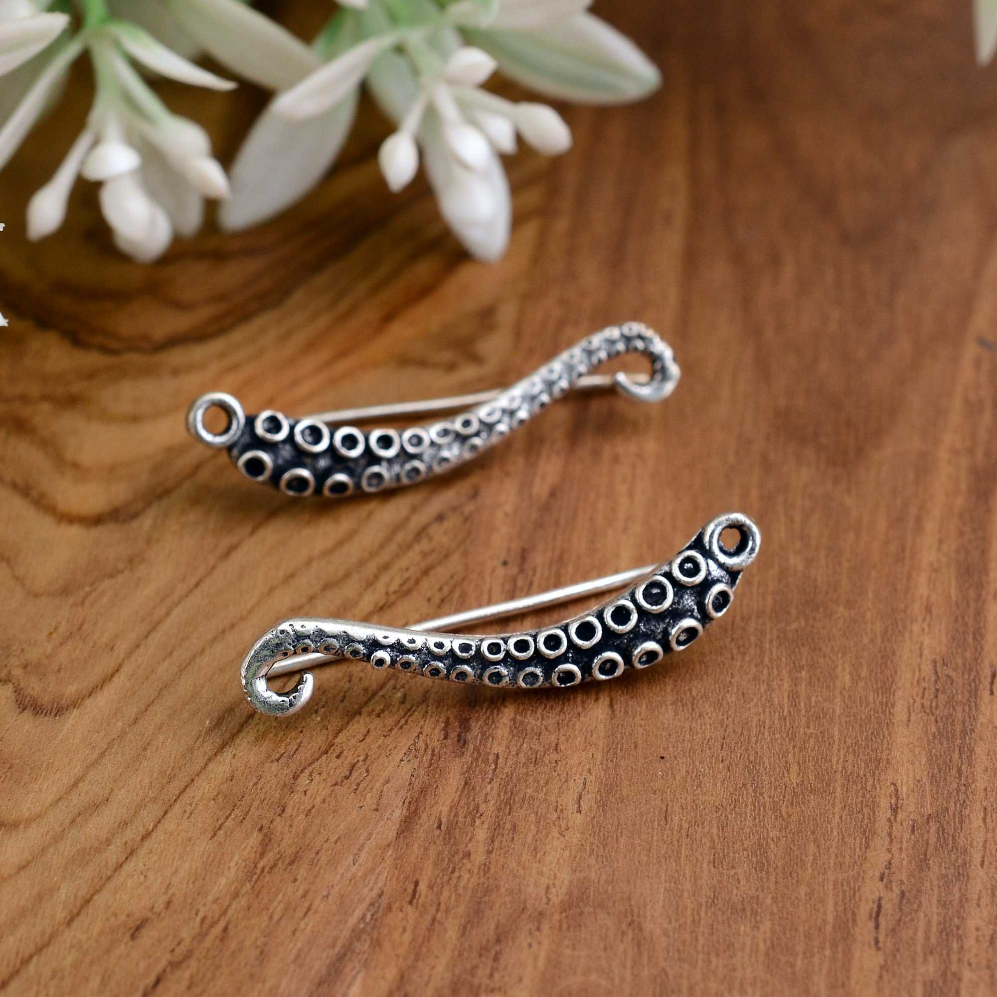 2024 New Vintage Silver Plated Women Ear Climber Earring Trendy Fashion Climber Earring Jewelry