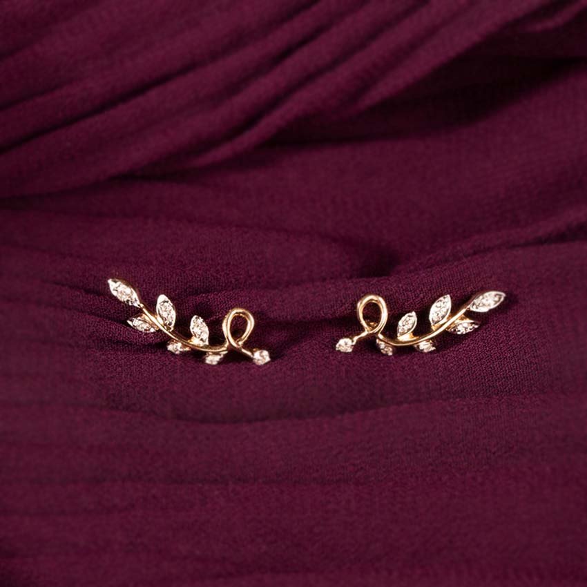 Beautiful Lab Diamond Ear Cuffs For Women In Silver India Jewelry Manufacture For Wholesale rate
