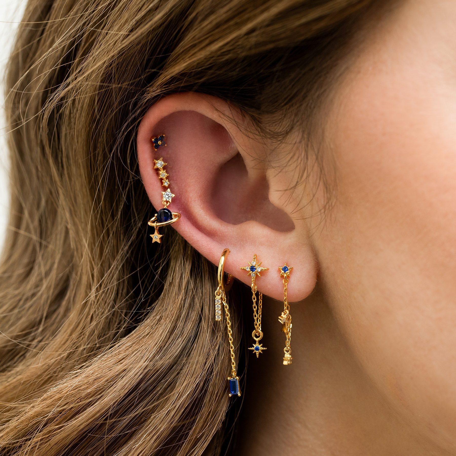 Wholesale screw jewelry minimal dainty womens dangle earrings 18k ear cuff silver simple sterling metal full ear cuff jewelry