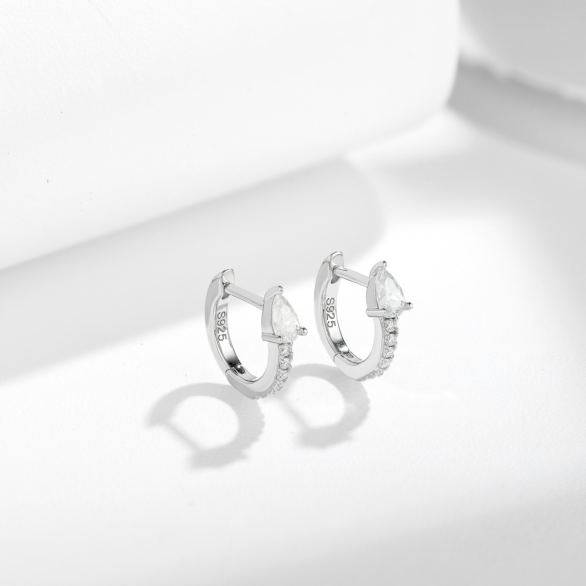 Ruizuan Mixed Earrings Wholesale Jewelry Findings 925 Sterling Silver Handmade Jewelry With Stones Water Drop