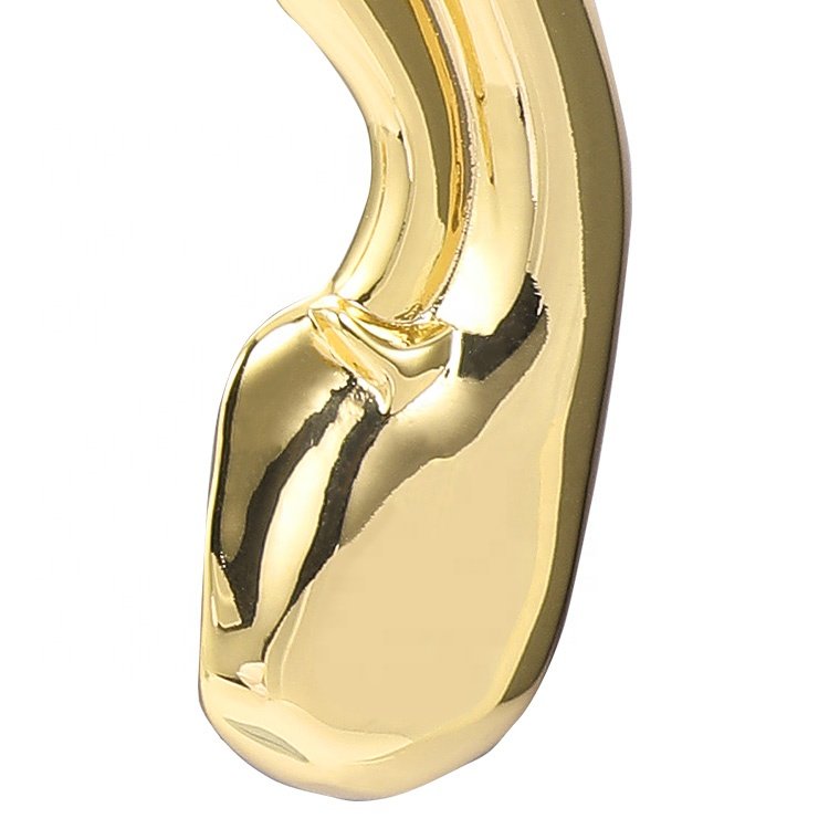 Latest High Quality 18K Gold Plated Brass Jewelry Earlobe Clip-on Accessories Earrings E191121