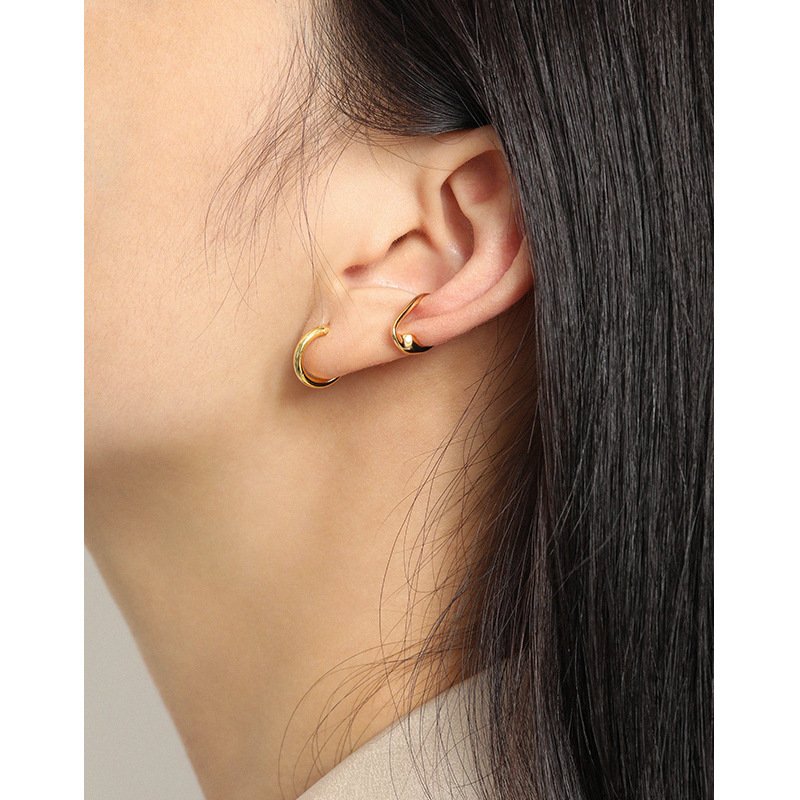 Ear Cuff Cartilage Clip On Earrings Sterling Silver Ear Clip Fake Cartilage Ear Cuff Non Piercing