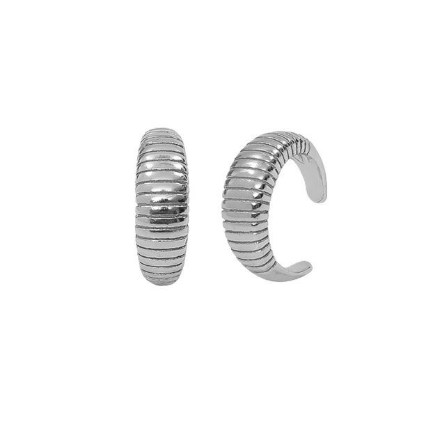 Gemnel simple style earrings cuff for women party new fashion 925 sterling silver infinity ear cuff