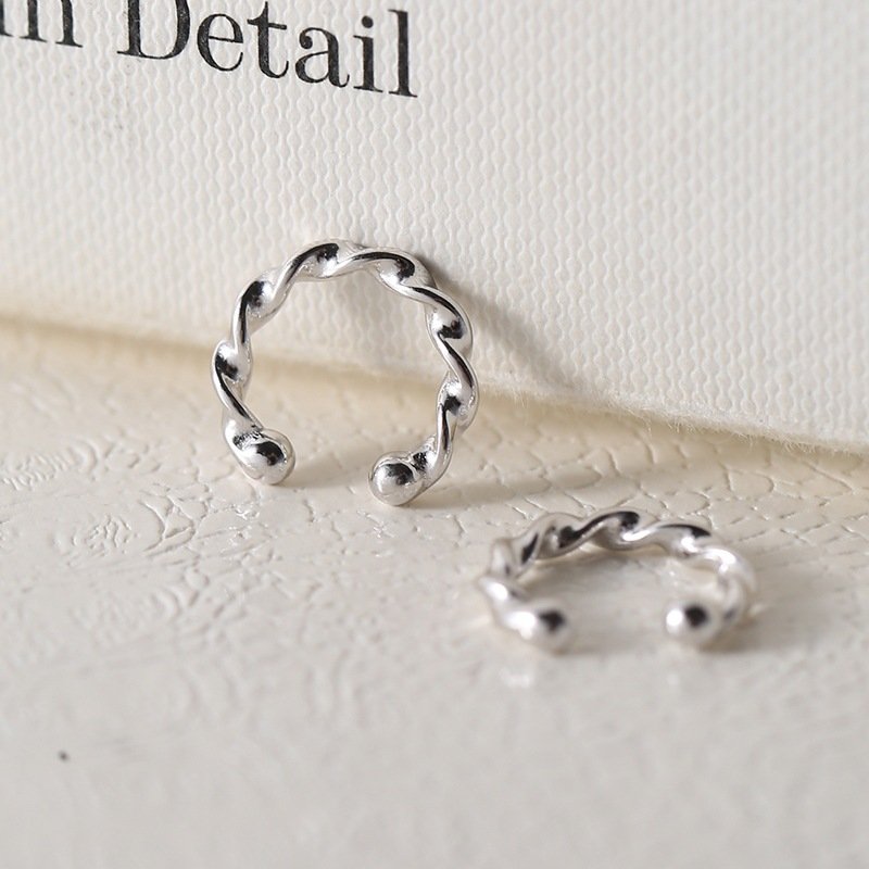 Sterling Silver 925 Jewellery Gold Plated Simple Ear Cuff Fine Jewelry Gold Filled 925 Sterling Silver Earrings For Women