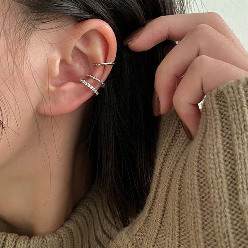 Hypoallergenic Gold Plated Ear Cuff Earrings for Women Non Piercing Cubic Zirconia Ear Cuffs Jewelry