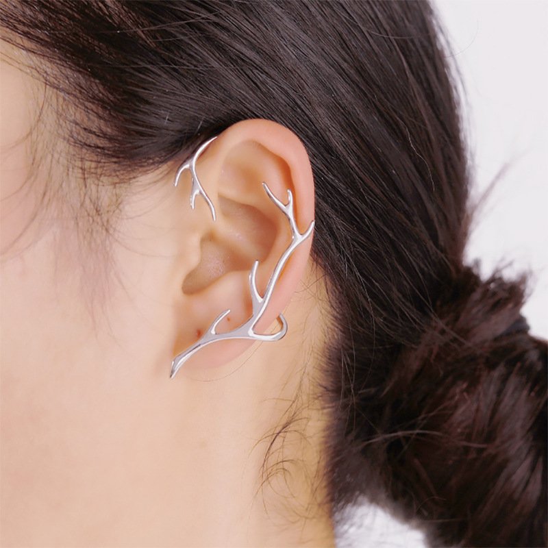 Jachon exaggerated design tree branch ear hanging ear bone clip geometric fashion ear cuff fine jewelry earrings