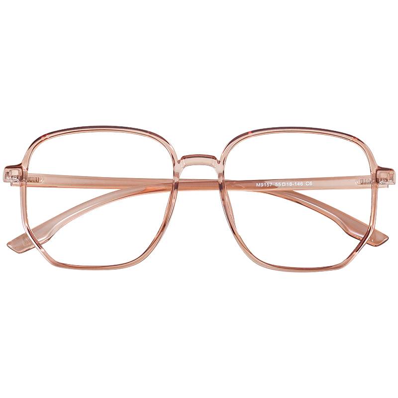 Retro big frame TR90 thin face glasses shelf female tide defense blue light radiation eye myopia glasses men's Korean glasses frame