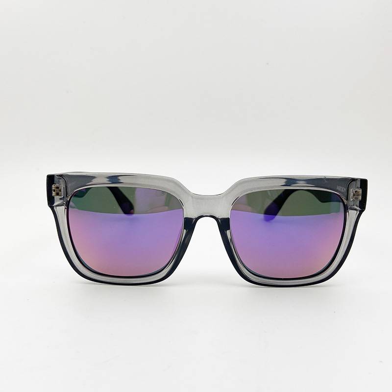 Fashionable men's and women's big frame polarized sunscreen sunglasses coating original single sunglasses big face street shot sunshade mirror tide