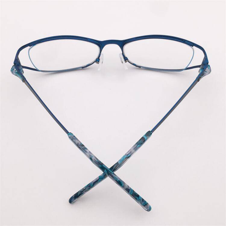 Shenzhen produced original single -alloy blue full -frame alien frame business literary temperament wild glasses shelf girl