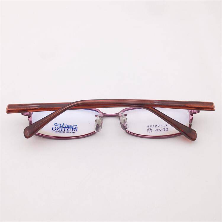 Treasure Orphan Original Purple ultra -light titanium full -frame full -frame anti -allergic mirror leg personality glasses shelf female