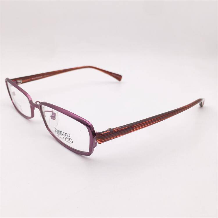 Treasure Orphan Original Purple ultra -light titanium full -frame full -frame anti -allergic mirror leg personality glasses shelf female