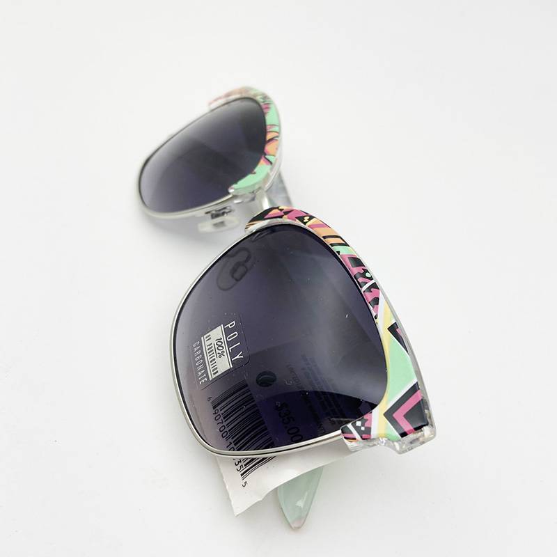Original single women's personality half -frame sunglasses fashion sunglasses anti -ultraviolet lighting mirror uv400 UV400