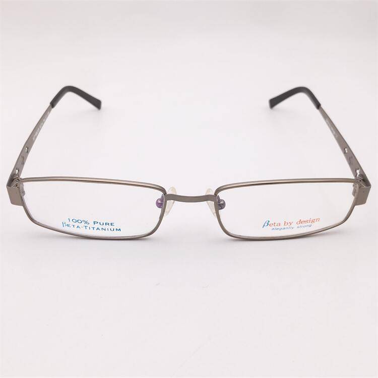 Treasure orphan original single silver ultra -light pure titanium full frame hollow carved mirror leg business glasses frame men