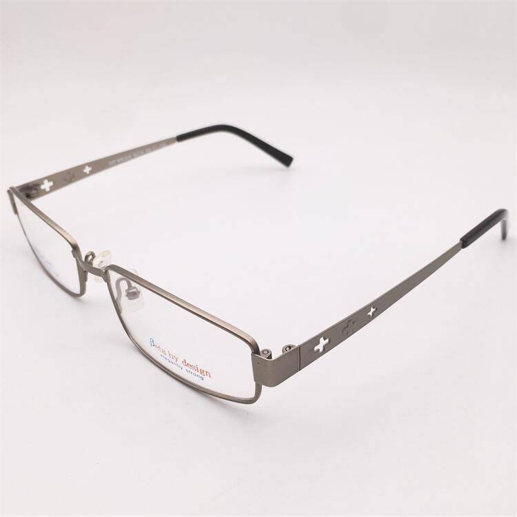 Treasure orphan original single silver ultra -light pure titanium full frame hollow carved mirror leg business glasses frame men