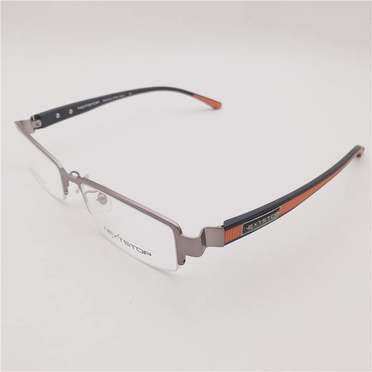 Treasured orphan original single gun color alloy business temperament half -frame boss glasses frame full men and women