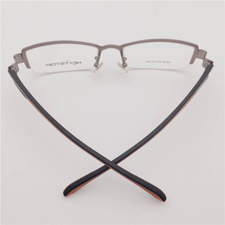 Treasured orphan original single gun color alloy business temperament half -frame boss glasses frame full men and women