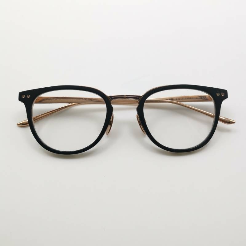 Leisure Society myopia glasses frame pure titanium retro men's glasses frame BLK TORT