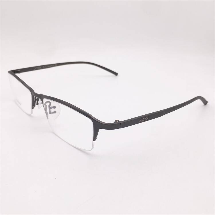 Shenzhen original single ultra -light pure titanium gun color business temperament half -frame gentleman personality versatile glasses frame men and women
