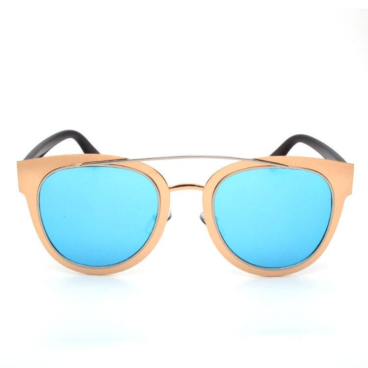 2024 new D Family ultra -thin sunglasses ultra -light metal sheet plane glasses colorful real film sunglasses