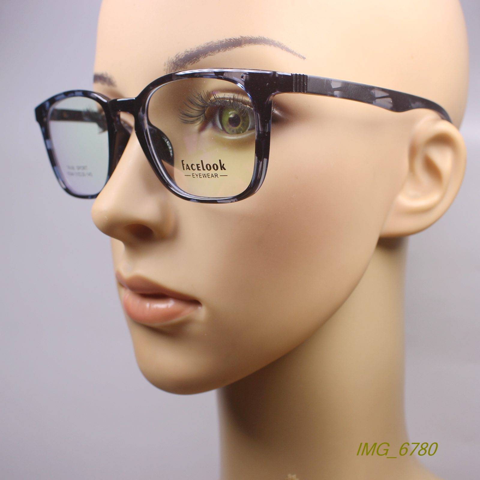 Factory inventory retro square box TR90 thick -frame myopia glasses frame optical glasses frame 2 color 18344
