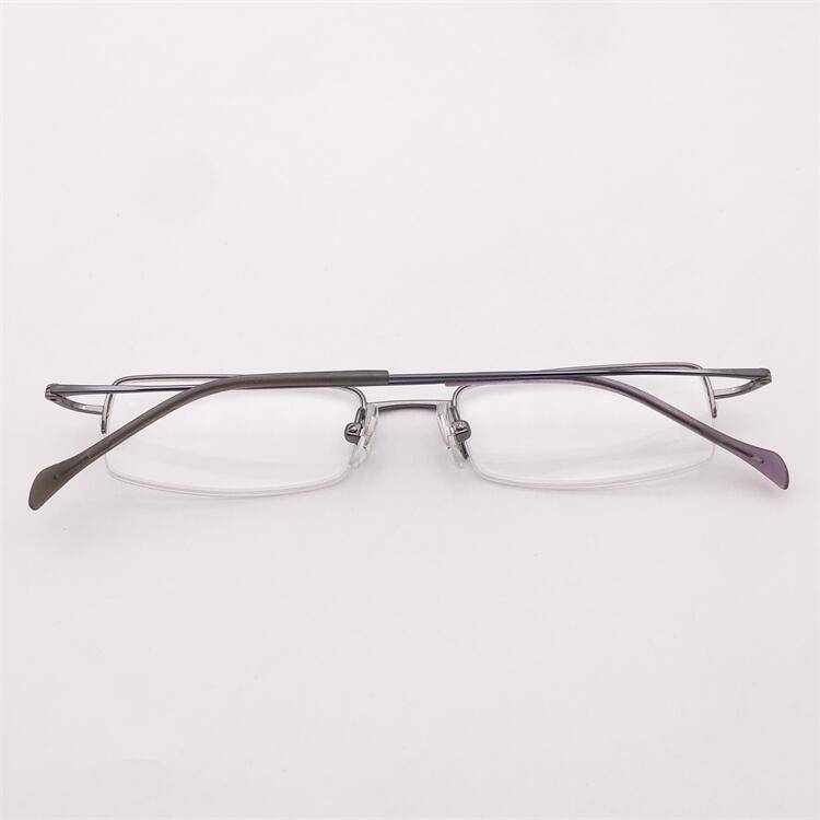Treasured Japanese order ultra -light pure titanium light blue business temperament half -frame fine -leg glasses rack men and women