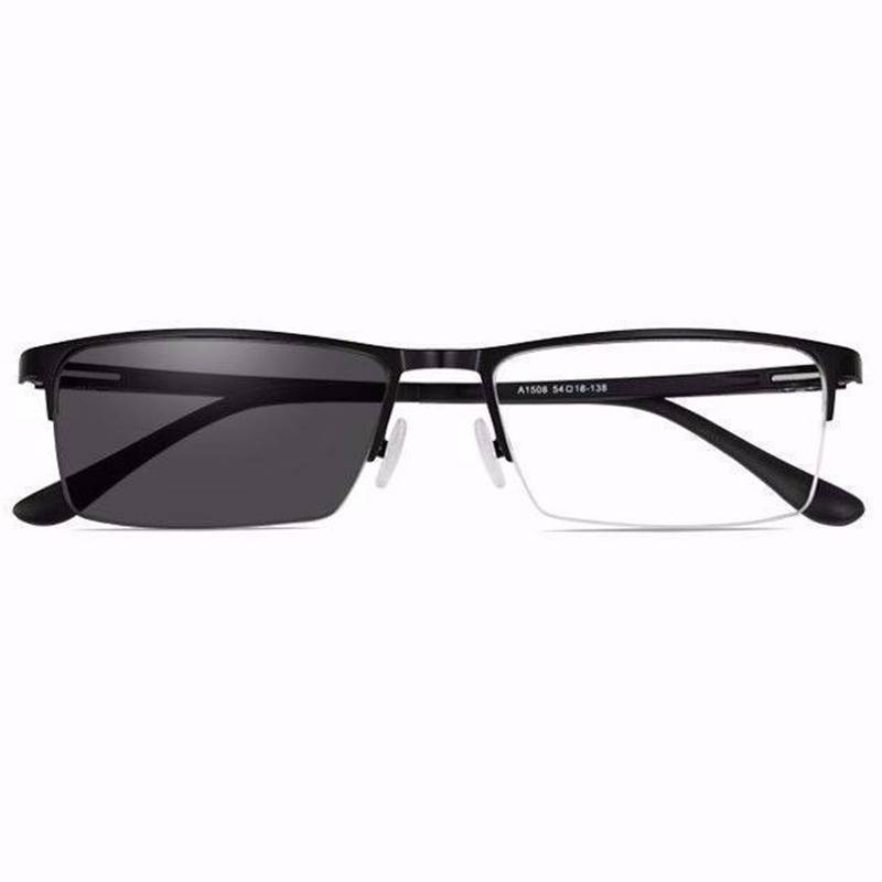 Intelligent light -changing myopic glasses Men and women anti -ultraviolet defense degree of sunglasses dual -use light -changing sunglasses day and night