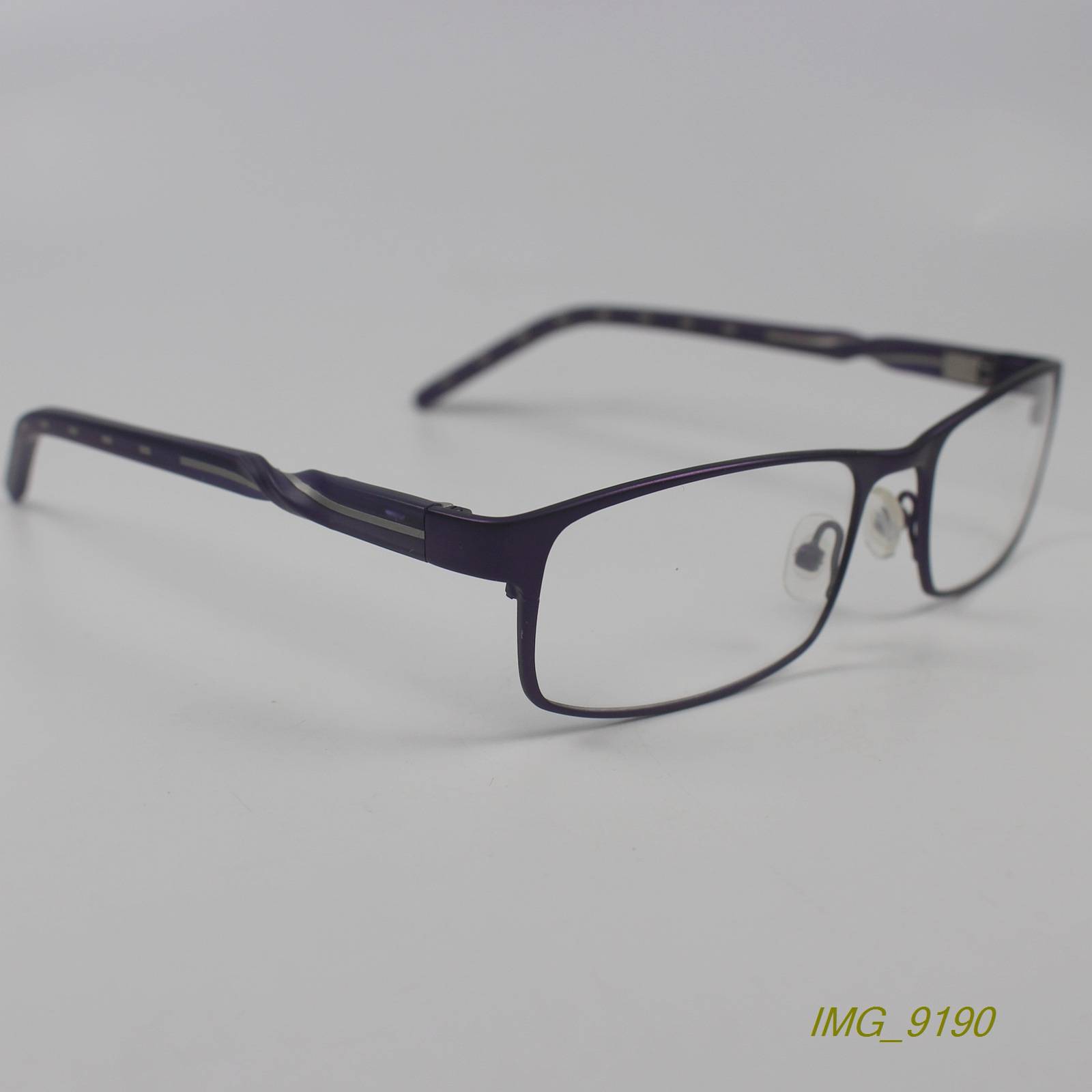 Original Single Exquisite Frames Messenger Glasses Shelf Women's High -end Classic Metal Glasses Frame Purple Purple
