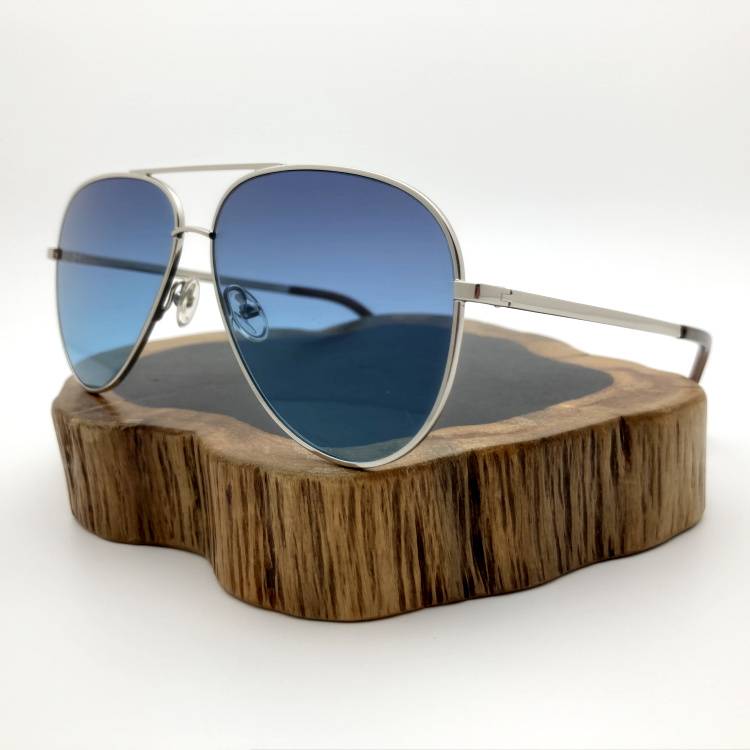 MUS fashion is thin and small suitable for medium -sized face alloy material material seaside beach sunglasses frame men and women universal