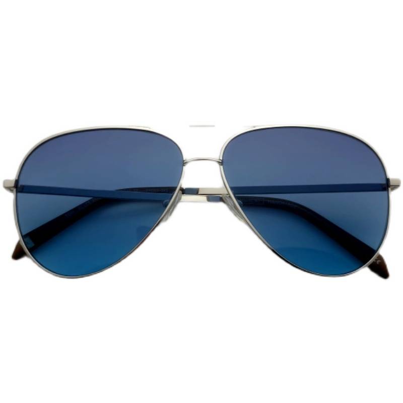 MUS fashion is thin and small suitable for medium -sized face alloy material material seaside beach sunglasses frame men and women universal