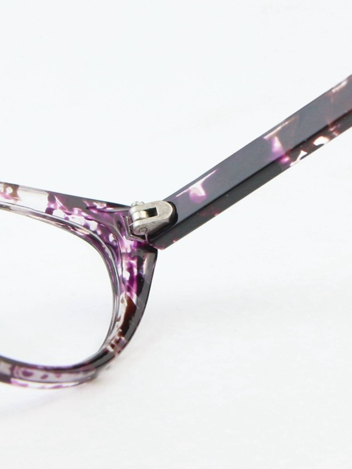 Purple yellow leopard patterned cat eye big frame fashion eye protection blue light old flower glasses crushing dual light factory supply