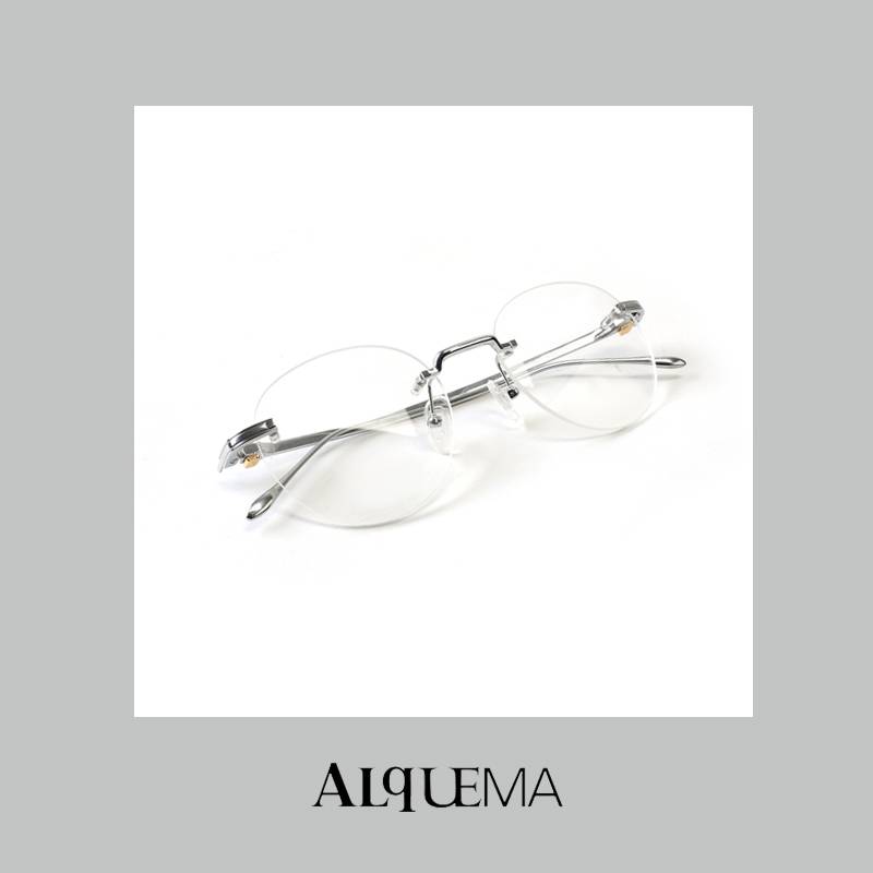 Pepe glasses frame temperament small frame titanium frame mirror frame face can be equipped with lens glasses frame metal edge D177