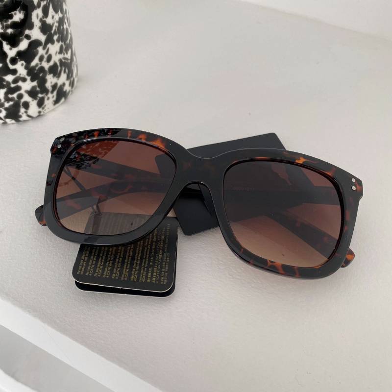 !Tail single 100%UV anti -ultraviolet leopard brown black sunglasses sunscreen sunglasses 0.04kg