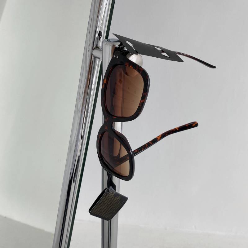 !Tail single 100%UV anti -ultraviolet leopard brown black sunglasses sunscreen sunglasses 0.04kg