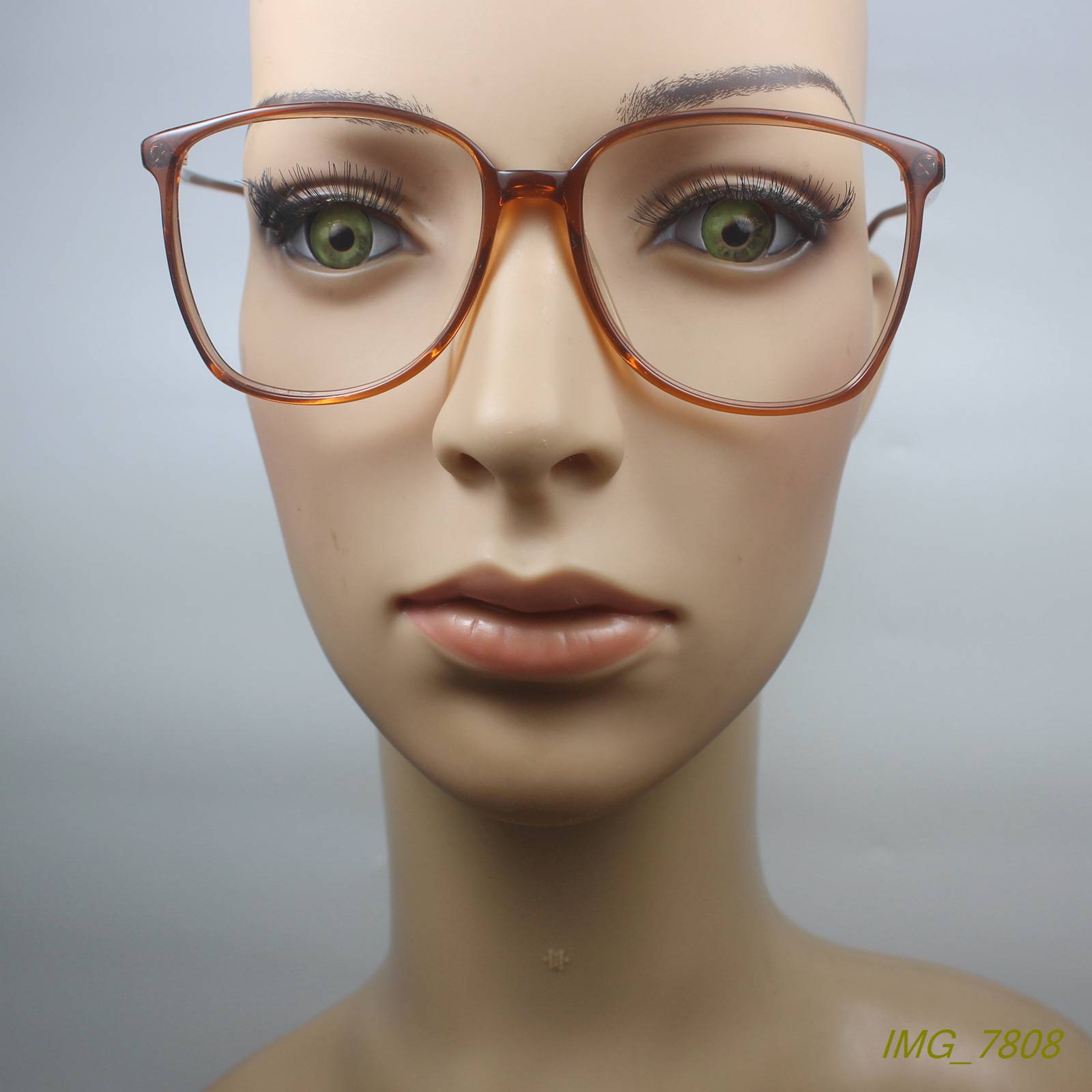 Original single thin board retro large box myopia glasses frame fashion glasses frame can be equipped with 2 color LC60