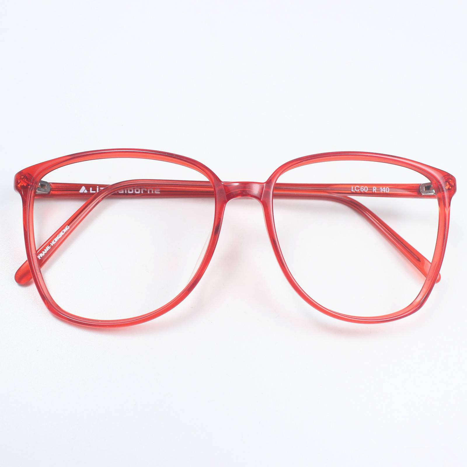 Original single thin board retro large box myopia glasses frame fashion glasses frame can be equipped with 2 color LC60