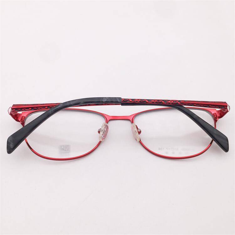 Treasure Orphan Original Single Black -red two -color electroplating alloy full -frame small round frame literary temperament glasses shelf female