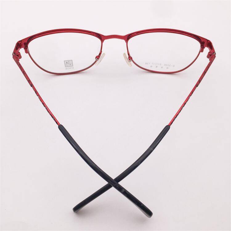 Treasure Orphan Original Single Black -red two -color electroplating alloy full -frame small round frame literary temperament glasses shelf female