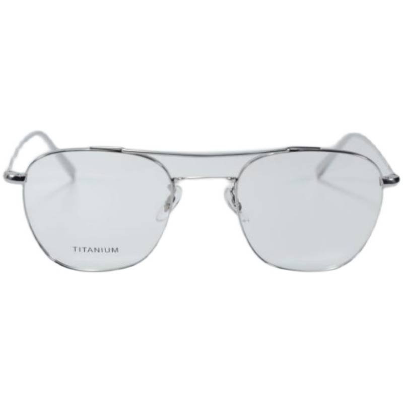 Men and women's fashion high -quality pure titanium large -frame glasses double beam light and comfortable titanium shelf glasses frame can be equipped with myopia