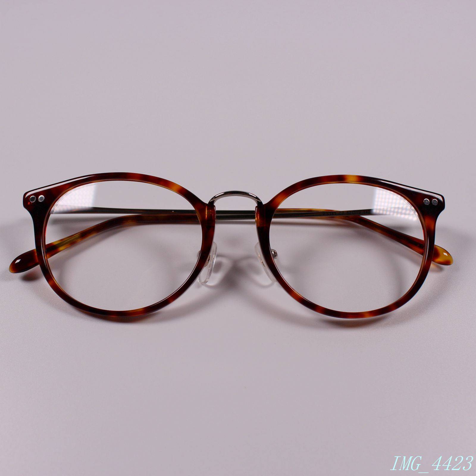 Single rivet retro thin board material+metal myopia glasses frame optical glasses frame 5 color P5141