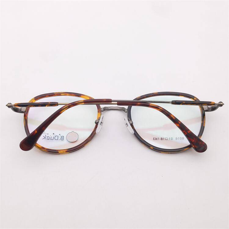 Treasured orphan original single -colored plate large round frame retro literary temperament myopia glasses rack men and women