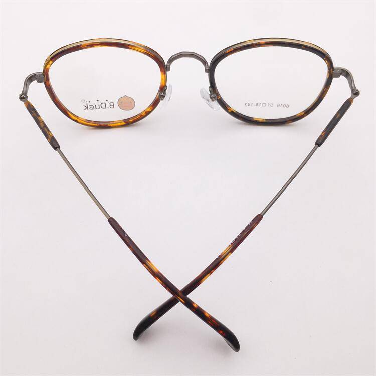 Treasured orphan original single -colored plate large round frame retro literary temperament myopia glasses rack men and women
