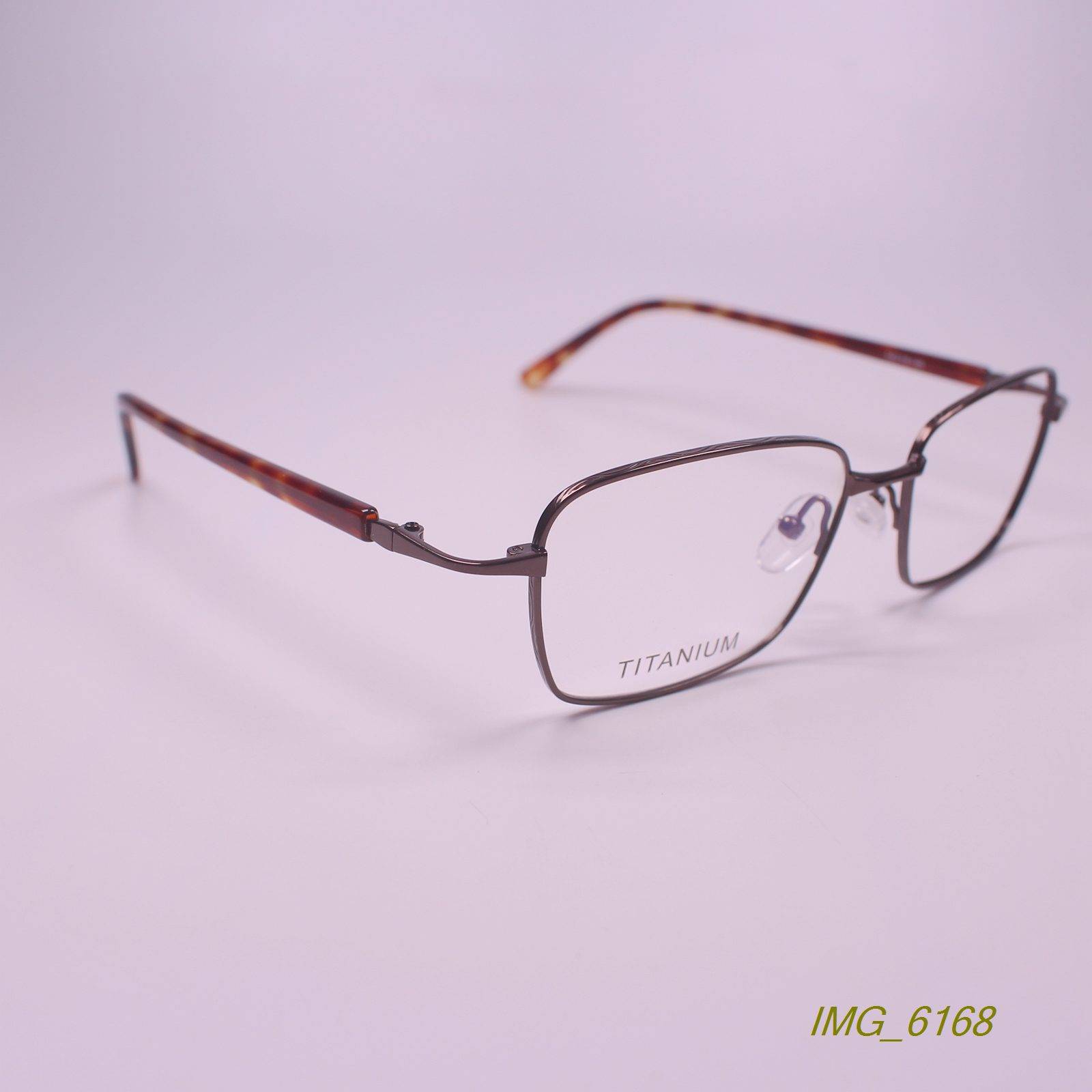 Manufacturer's boxes of pure titanium frame fine plate leggings widened myopia glasses frame 5 color 171103