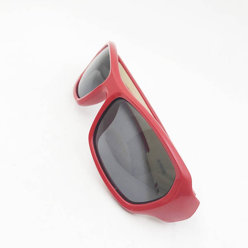 Brand tail single children's sunglasses red girl polarized sunglasses anti -ultraviolet sunshade glasses comfortable and versatile