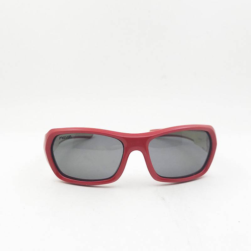 Brand tail single children's sunglasses red girl polarized sunglasses anti -ultraviolet sunshade glasses comfortable and versatile